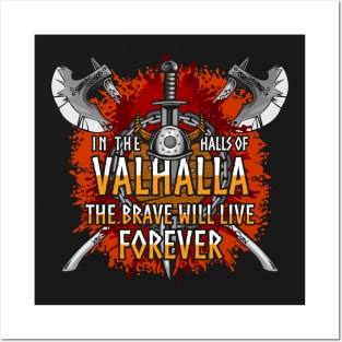 Viking Halls of Valhalla Posters and Art